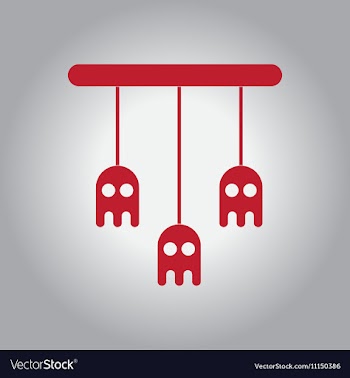 In flat design Halloween icon vector image