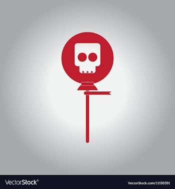 In flat design Halloween icon vector image