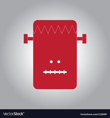In flat design Halloween icon vector image