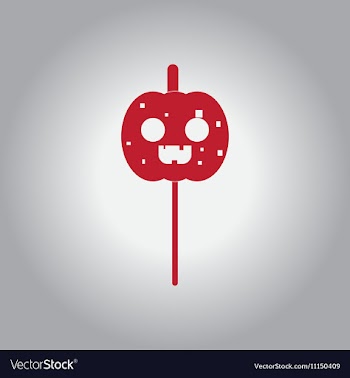 In flat design Halloween icon vector image