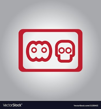 In flat design Halloween icon vector image