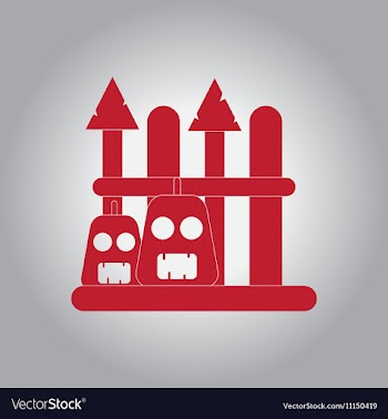 In flat design Halloween icon vector image