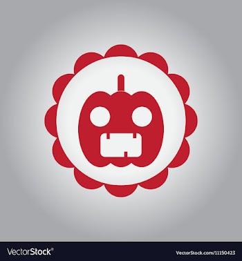 In flat design Halloween icon vector image