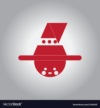 In flat design Halloween icon vector image