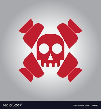 In flat design Halloween icon vector image