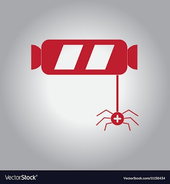 In flat design Halloween icon vector image