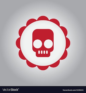 In flat design Halloween icon vector image