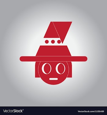 In flat design Halloween icon vector image