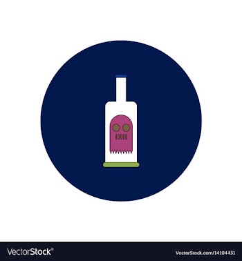 In flat design halloween icon vector image