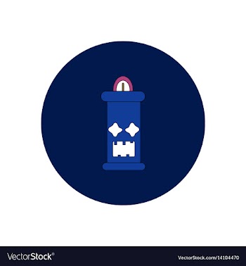 In flat design halloween icon vector image