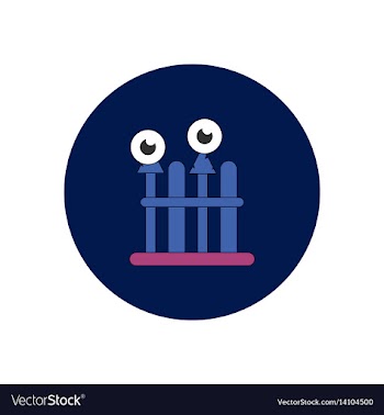 In flat design halloween icon vector image