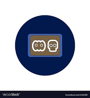 In flat design halloween icon vector image
