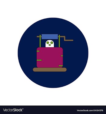 In flat design halloween icon vector image