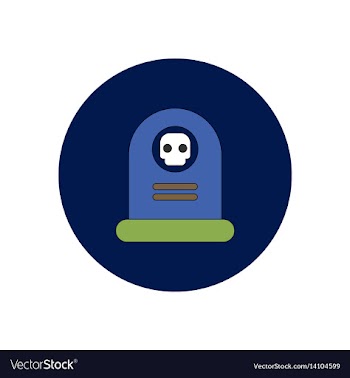 In flat design halloween icon vector image