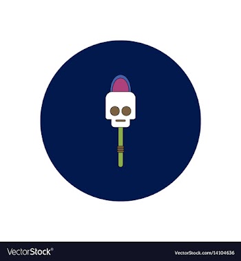 In flat design halloween icon vector image
