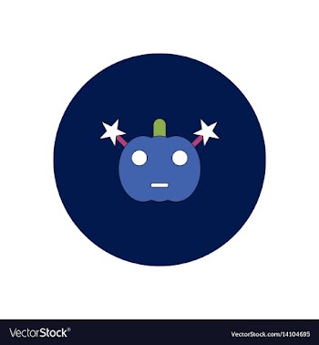 In flat design halloween icon vector image