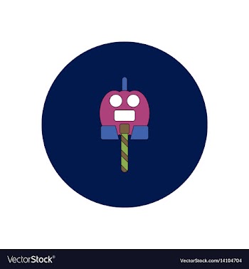 In flat design halloween icon vector image