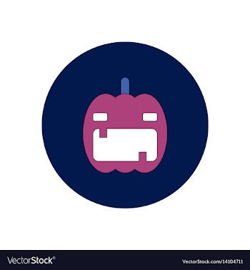 In flat design halloween icon vector image