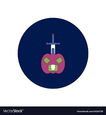 In flat design halloween icon vector image