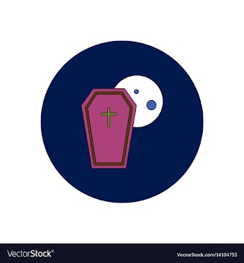 In flat design halloween icon vector image