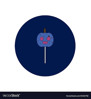 In flat design halloween icon vector image