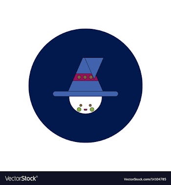 In flat design halloween icon vector image