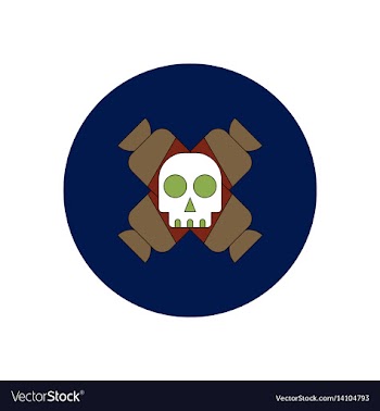 In flat design halloween icon vector image