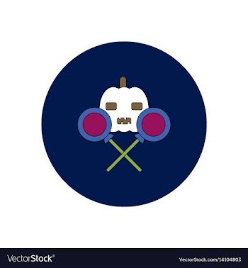 In flat design halloween icon vector image