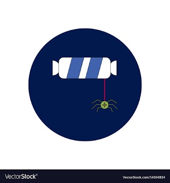 In flat design halloween icon vector image
