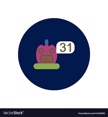 In flat design halloween icon vector image