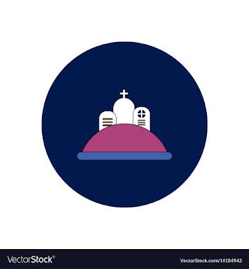 In flat design halloween icon vector image