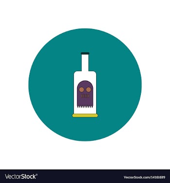 In flat design halloween icon vector image