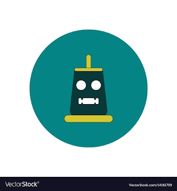 In flat design halloween icon vector image