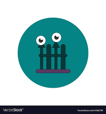 In flat design halloween icon vector image
