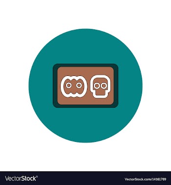 In flat design halloween icon vector image