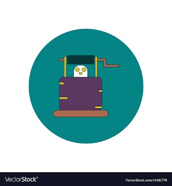 In flat design halloween icon vector image