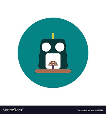 In flat design halloween icon vector image