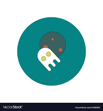 In flat design halloween icon vector image