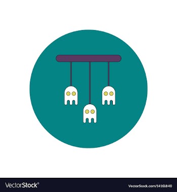 In flat design halloween icon vector image