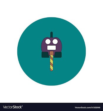 In flat design halloween icon vector image