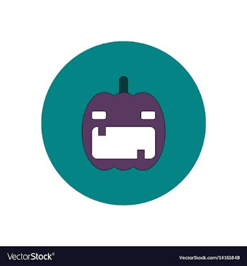 In flat design halloween icon vector image