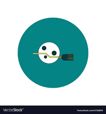 In flat design halloween icon vector image