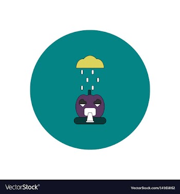 In flat design halloween icon vector image