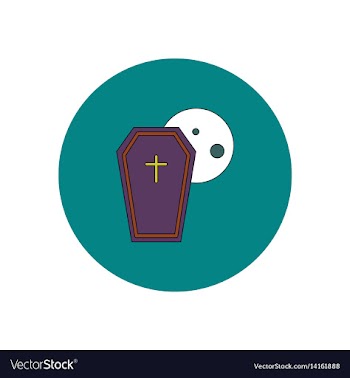 In flat design halloween icon vector image