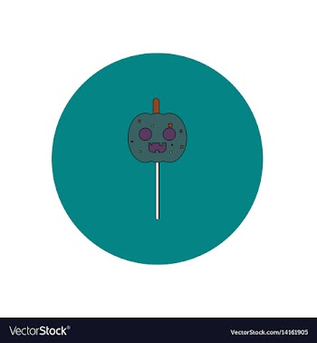 In flat design halloween icon vector image