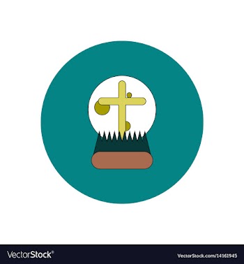 In flat design halloween icon vector image