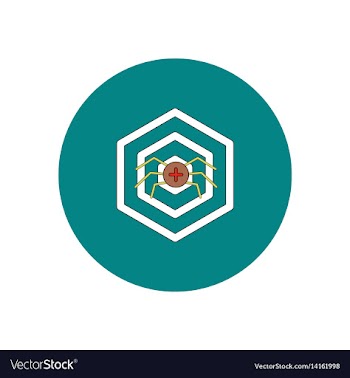 In flat design halloween icon vector image