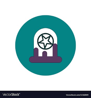 In flat design halloween icon vector image