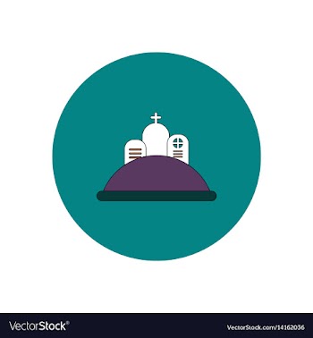 In flat design halloween icon vector image