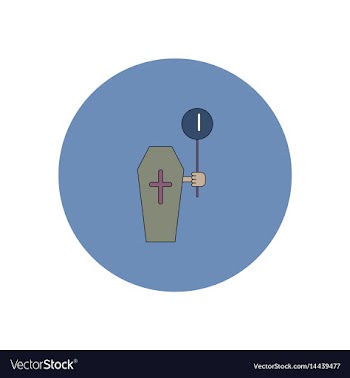 In flat design halloween icon vector image